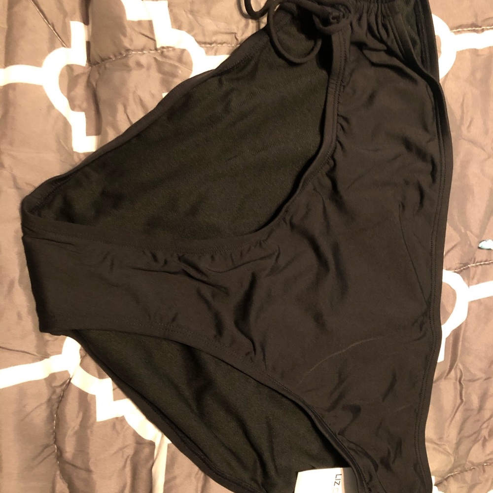 Liz Claiborne Black bathing suit bikini bottom